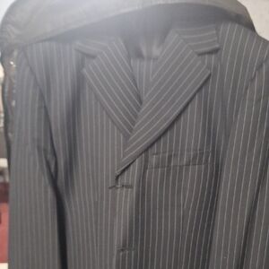 Elegant Charcoal Pinstripe Boys Suit